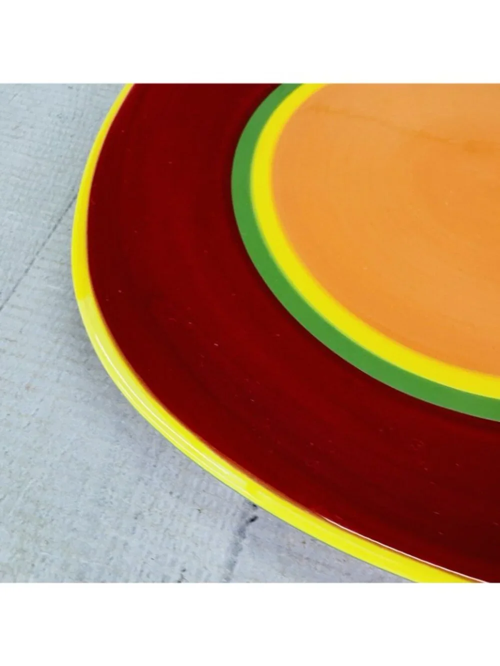 Dansk CARIBE ARUBA ORANGE & Red Green Yellow Rings 8 3/4